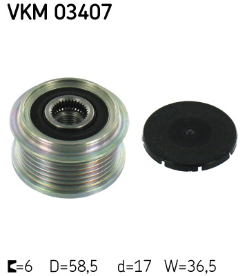 SKF Generátor szabadonfutó VKM03407_SKF